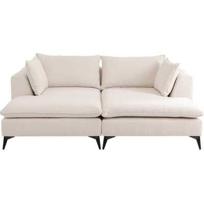 Canapé Jimmy crème Kare Design Beige - Publicité Canapé Jimmy crème Kare Design Beige - Publicité