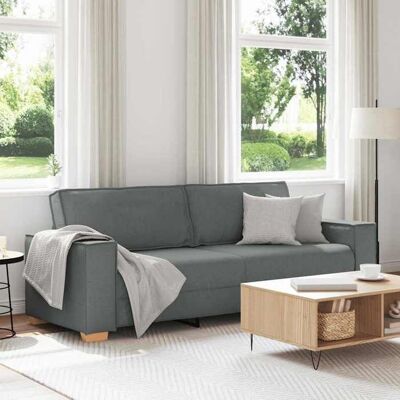 VIDAXL SOFA FIX - 3 places - Canapé de Séjour - Gris foncé 220x78x84 cm Tissu - SOFA-SALON 0_770855 Gris - Publicité VIDAXL SOFA FIX - 3 places - Canapé de Séjour - Gris foncé 220x78x84 cm Tissu - SOFA-SALON 0_770855 Gris - Publicité