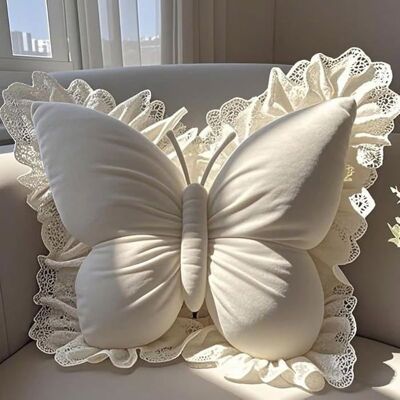 XUIGOR Coussin decoratif - coussin canape - En forme de papillon - Mode - 40x45cm - Beige multicolore COUSSIN . Beige - Publicité XUIGOR Coussin decoratif - coussin canape - En forme de papillon - Mode - 40x45cm - Beige multicolore COUSSIN . Beige - Publicité