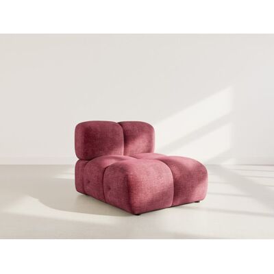 BEST MOBILIER Grace - module dassise en velours texturé - Prune Violet - Publicité BEST MOBILIER Grace - module dassise en velours texturé - Prune Violet - Publicité