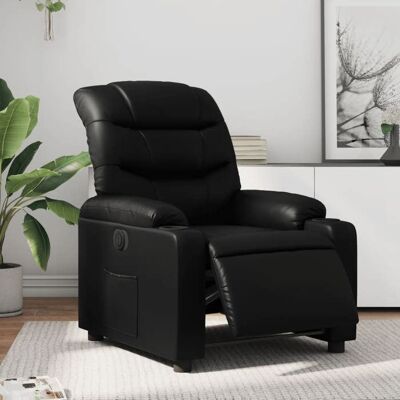 VIDAXL Promo 2026 Fauteuil inclinable Charge 150kg755x93x995 cm - Fauteuil Releveur Relax électrique Noir Similicuir 1308 Noir - Publicité VIDAXL Promo 2026 Fauteuil inclinable Charge 150kg755x93x995 cm - Fauteuil Releveur Relax électrique Noir Similicuir 1308 Noir - Publicité