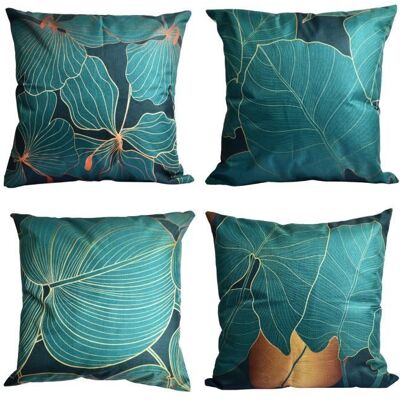 Lot de 4 Housse de Coussin en Lin 45x45cm pour Maison Salon Chambre Décoration Dintérieur - Publicité Lot de 4 Housse de Coussin en Lin 45x45cm pour Maison Salon Chambre Décoration Dintérieur - Publicité