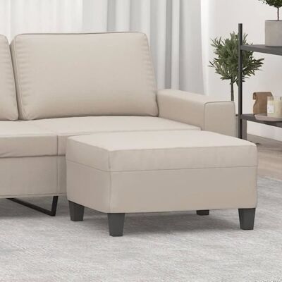 349365 vidaXL Repose-pied Crème 70x55x41 cm Tissu microfibre Beige - Publicité 349365 vidaXL Repose-pied Crème 70x55x41 cm Tissu microfibre Beige - Publicité