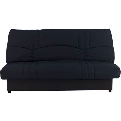 CONFORTEAM Canapé convertible Clic-clac - 3 places - Tissu Noir - 190 x 90 x 92 cm - PIXIE - Publicité CONFORTEAM Canapé convertible Clic-clac - 3 places - Tissu Noir - 190 x 90 x 92 cm - PIXIE - Publicité