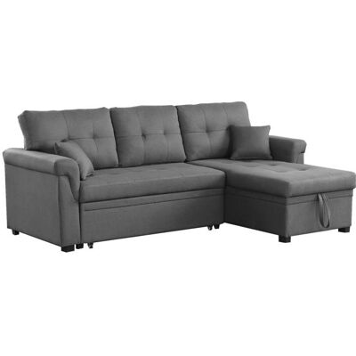 CONCEPT USINE TORONTO - Canapé dangle convertible gris clair Gris - Publicité CONCEPT USINE TORONTO - Canapé dangle convertible gris clair Gris - Publicité