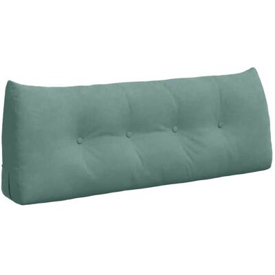 Coussin de dos en velours - vidaXL - 120x24x50 cm - Vert mer - Housse amovible - Poche latérale - Soutien ergonomique Vert - Publicité Coussin de dos en velours - vidaXL - 120x24x50 cm - Vert mer - Housse amovible - Poche latérale - Soutien ergonomique Vert - Publicité