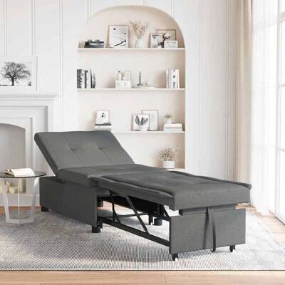 VIDAXL BEWI®Canapé-lit/Sofa Bed - 2 PERSONNES - clic-clac Gris foncé 194 x 67 x 37 cm tissu &FR27336 Gris - Publicité VIDAXL BEWI®Canapé-lit/Sofa Bed - 2 PERSONNES - clic-clac Gris foncé 194 x 67 x 37 cm tissu &FR27336 Gris - Publicité