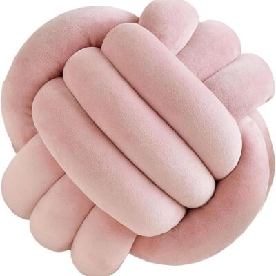 Coussin Décoratif Haut de Gamme à Nœuds (Rose 22cm/8.6) - Tissé à Main Doux Moelleux pour Canapé Chambre & Salon Rose - Publicité Coussin Décoratif Haut de Gamme à Nœuds (Rose 22cm/8.6) - Tissé à Main Doux Moelleux pour Canapé Chambre & Salon Rose - Publicité