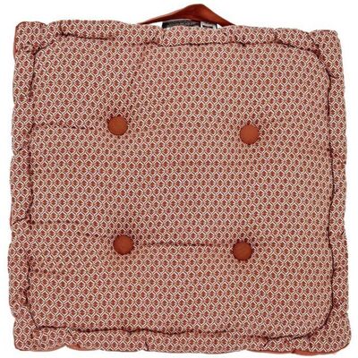 ATMOSPHERA Coussin de sol Otto 40 x 40 x 8 cm Atmosphéra - Terracotta - Terracotta - Orange - Publicité ATMOSPHERA Coussin de sol Otto 40 x 40 x 8 cm Atmosphéra - Terracotta - Terracotta - Orange - Publicité