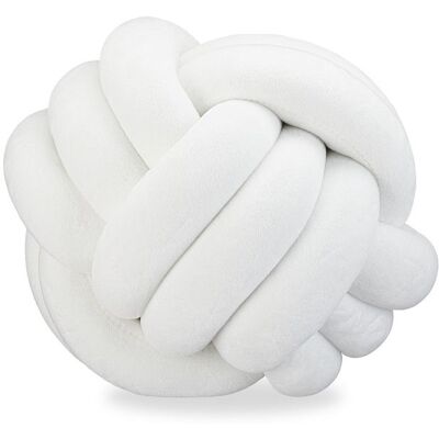 RELAXDAYS 2 coussins noués coussins décoratifs noués pour canapé et lit style scandinave Ø 25 cm blancs Noir - Publicité RELAXDAYS 2 coussins noués coussins décoratifs noués pour canapé et lit style scandinave Ø 25 cm blancs Noir - Publicité