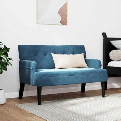 VIDAXL (SOLDES DEC)Banc/Banquette - Chaise de salon Chesterfield Bleu 112x655x75 cm Velours 01_8464761 Bleu - Publicité VIDAXL (SOLDES DEC)Banc/Banquette - Chaise de salon Chesterfield Bleu 112x655x75 cm Velours 01_8464761 Bleu - Publicité