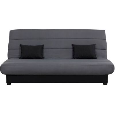 Banquette convertible Clic clac CECILIA - RELAXIMA - Couchage 130 x 190 rangement intégré pearl gris Gris - Publicité Banquette convertible Clic clac CECILIA - RELAXIMA - Couchage 130 x 190 rangement intégré pearl gris Gris - Publicité