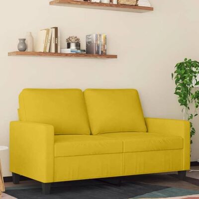 VIDAXL RemiseCanapé - CLIC-CLAC - à 2 places Jaune 120 Canapé à 2 places Jaune 120cm Velours ABHT 9053506 Jaune - Publicité VIDAXL RemiseCanapé - CLIC-CLAC - à 2 places Jaune 120 Canapé à 2 places Jaune 120cm Velours ABHT 9053506 Jaune - Publicité