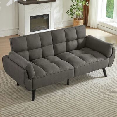 JIEXI Canapé 3 Places - 191 x 83 x79 cm - canapé Moderne - Confortable - Convient pour Salon Chambre à Coucher (Gris foncé) Gris - Publicité JIEXI Canapé 3 Places - 191 x 83 x79 cm - canapé Moderne - Confortable - Convient pour Salon Chambre à Coucher (Gris foncé) Gris - Publicité