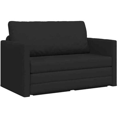 Canapé-lit convertible 110cm - vidaXL - tissu - noir - 124 x 71 x 78 cm - Capacité 110 kg - confortable qys14o485 Noir - Publicité Canapé-lit convertible 110cm - vidaXL - tissu - noir - 124 x 71 x 78 cm - Capacité 110 kg - confortable qys14o485 Noir - Publicité