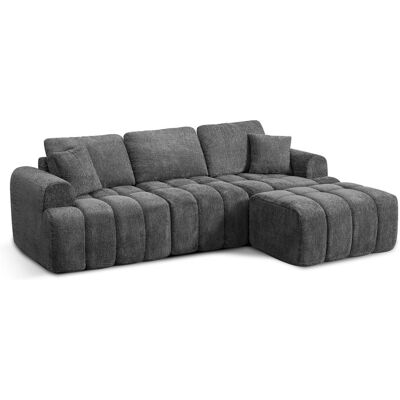 VASAGLE Canapé modulable 4 places canapé-lit sans cadre tissu chenille sans montage Gris Gris - Publicité VASAGLE Canapé modulable 4 places canapé-lit sans cadre tissu chenille sans montage Gris Gris - Publicité