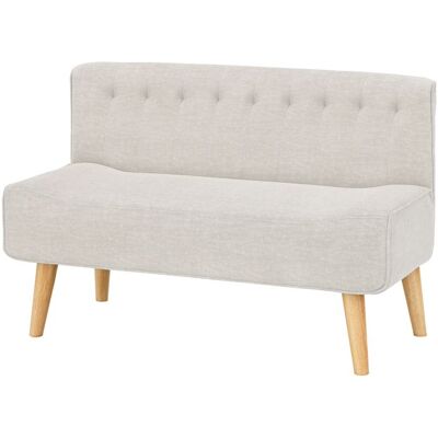 PROMIRACAL Canapé Convertible - Scandinave - 2 Places - Tissu Lin - Beige - 117x56x78 cm Beige - Publicité PROMIRACAL Canapé Convertible - Scandinave - 2 Places - Tissu Lin - Beige - 117x56x78 cm Beige - Publicité