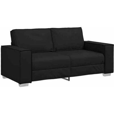 VIDAXL SOFA FIX - 2 places - Canapé de Séjour - Noir 180 cm Simili cuir - SOFA-SALON 0_371286 Noir - Publicité VIDAXL SOFA FIX - 2 places - Canapé de Séjour - Noir 180 cm Simili cuir - SOFA-SALON 0_371286 Noir - Publicité