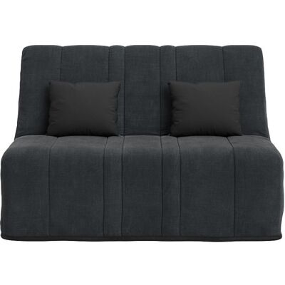 RELAXIMA Banquette convertible NEA BZ couchage 140x190 avec 2 coussins OFFERTS Coton pacifico Gris - Publicité RELAXIMA Banquette convertible NEA BZ couchage 140x190 avec 2 coussins OFFERTS Coton pacifico Gris - Publicité