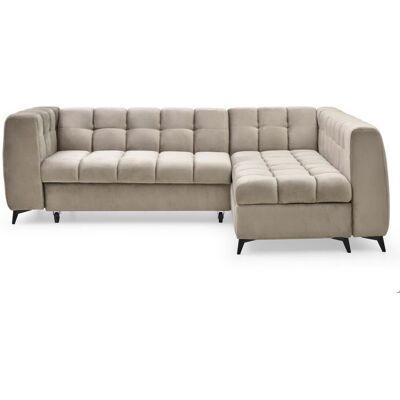 MENZZO Canapé dangle convertible Chessy Velours Taupe Marron - Publicité MENZZO Canapé dangle convertible Chessy Velours Taupe Marron - Publicité