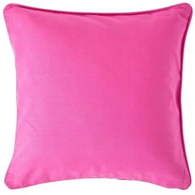 HOMESCAPES Housse de coussin Uni Fuchsia 45 x 45 cm Rose - Publicité HOMESCAPES Housse de coussin Uni Fuchsia 45 x 45 cm Rose - Publicité