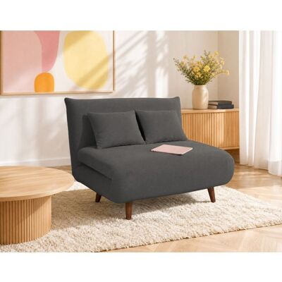 Best Mobilier - Lumi Banquette - Gris - Velours côtelé - Canapé-lit - Publicité Best Mobilier - Lumi Banquette - Gris - Velours côtelé - Canapé-lit - Publicité