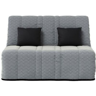 RELAXIMA Banquette convertible NEA BZ couchage 140x190 avec 2 coussins OFFERTS Géometrik gris Gris - Publicité RELAXIMA Banquette convertible NEA BZ couchage 140x190 avec 2 coussins OFFERTS Géometrik gris Gris - Publicité