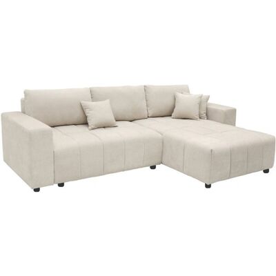PALOZI HOME Canapé dangle convertible style bubble tissu chenille George 4 places - Beige Beige - Publicité PALOZI HOME Canapé dangle convertible style bubble tissu chenille George 4 places - Beige Beige - Publicité
