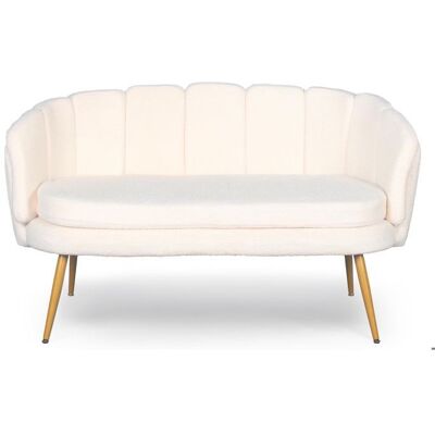Menzzo - Brenda - Beige - 2 places - Sofa - Publicité Menzzo - Brenda - Beige - 2 places - Sofa - Publicité