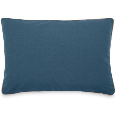 LINNEA Housse de coussin coton fil teint 55x80 cm HONO DÉCO bleu marine Bleu - Publicité LINNEA Housse de coussin coton fil teint 55x80 cm HONO DÉCO bleu marine Bleu - Publicité
