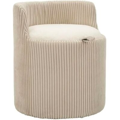 Pouf de coiffeurse avec rangement Mauro Ferretti Dublino Beige - Publicité Pouf de coiffeurse avec rangement Mauro Ferretti Dublino Beige - Publicité