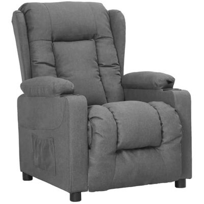 VIDAXL Promo 2026 Fauteuil inclinable Charge 150kg725x96x995 cm - Fauteuil Releveur Relax Gris clair Tissu 5228 Gris - Publicité VIDAXL Promo 2026 Fauteuil inclinable Charge 150kg725x96x995 cm - Fauteuil Releveur Relax Gris clair Tissu 5228 Gris - Publicité