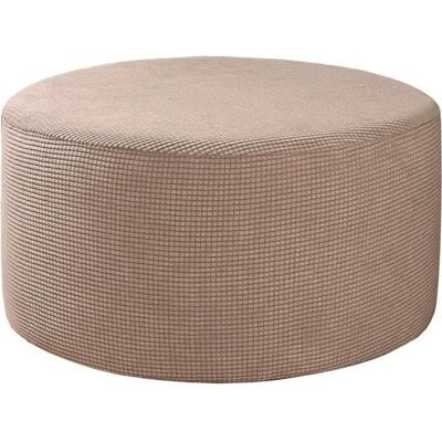 HOMYL Pouf extensible housses pouf rond couvre repose-pieds amovible couvre pouf de rangement protéger les couvertures pour salon Kahki Marron - Publicité HOMYL Pouf extensible housses pouf rond couvre repose-pieds amovible couvre pouf de rangement protéger les couvertures pour salon Kahki Marron - Publicité