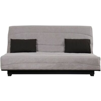 RELAXIMA - Banquette convertible Clic Clac ESTEBAN couchage 130 x 190 rangement intégré cape gris Gris - Publicité RELAXIMA - Banquette convertible Clic Clac ESTEBAN couchage 130 x 190 rangement intégré cape gris Gris - Publicité