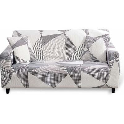 HANDEIU Housse Canape Extensible 2 Places avec Accoudoirs Housse de Canapé Housse Protection avec 1 Housses de Coussin(B) Gris - Publicité HANDEIU Housse Canape Extensible 2 Places avec Accoudoirs Housse de Canapé Housse Protection avec 1 Housses de Coussin(B) Gris - Publicité