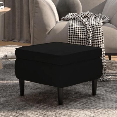 vidaXL Tabouret avec Pieds en Bois Siège Pouf Repose-pied Tabouret de Canapé Salon Salle de Séjour Chambre à Coucher 329442 Noir - Publicité vidaXL Tabouret avec Pieds en Bois Siège Pouf Repose-pied Tabouret de Canapé Salon Salle de Séjour Chambre à Coucher 329442 Noir - Publicité