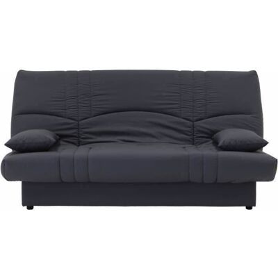 CONFORTEAM Canapé convertible clic clac 3 places - Tissu Gris anthracite - L 190 x P 92 cm - DREAM - Style Contemporain Gris - Publicité CONFORTEAM Canapé convertible clic clac 3 places - Tissu Gris anthracite - L 190 x P 92 cm - DREAM - Style Contemporain Gris - Publicité