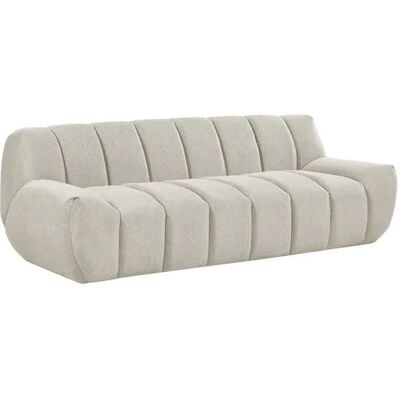 SABAIDECO Canapé compressé - 4 places - CHARLES - Tissu Beige crème - 230 x 98 x 78 cm Beige - Publicité SABAIDECO Canapé compressé - 4 places - CHARLES - Tissu Beige crème - 230 x 98 x 78 cm Beige - Publicité
