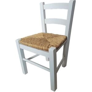 Chaise enfant en bois avec siège en paille - SEDIOLINA - Petite chaise pour enfant blanc Blanc - Publicité Chaise enfant en bois avec siège en paille - SEDIOLINA - Petite chaise pour enfant blanc Blanc - Publicité