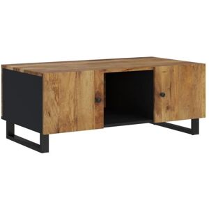 Table basse - GAROSA - 100x54x40cm - Bois de manguier massif - Finition couleur miel - Design contemporain Marron - Publicité Table basse - GAROSA - 100x54x40cm - Bois de manguier massif - Finition couleur miel - Design contemporain Marron - Publicité