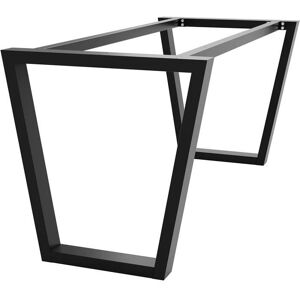 METALOPRO Pieds de Table en Métal Pieds de Bureau en Acier Robuste Protecteur de Sol Cadre de Table Trapèze - 140 x 70 x 72 cm - Publicité METALOPRO Pieds de Table en Métal Pieds de Bureau en Acier Robuste Protecteur de Sol Cadre de Table Trapèze - 140 x 70 x 72 cm - Publicité