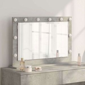 Coiffeuse Vidaxl Miroir de vanité avec miroir Gris béton 80 x 55 x 18 cm Gris - Publicité Coiffeuse Vidaxl Miroir de vanité avec miroir Gris béton 80 x 55 x 18 cm Gris - Publicité