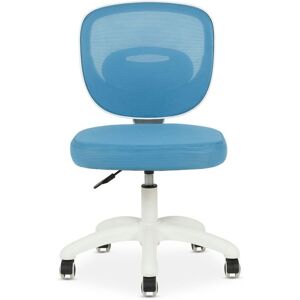 Idimex Chaise de bureau enfant MAYLA Bleu Réglable en hauteur sans Accoudoirs Assise Rembourrée Confortable Bleu - Publicité Idimex Chaise de bureau enfant MAYLA Bleu Réglable en hauteur sans Accoudoirs Assise Rembourrée Confortable Bleu - Publicité
