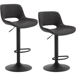 WOLTU Tabouret Bar Lot de 2 Chaise Haute Cuisine en SimiliCuir Réglable en Hauteur Siège Rembourré Anthracite W0ATT0281-2 Noir - Publicité WOLTU Tabouret Bar Lot de 2 Chaise Haute Cuisine en SimiliCuir Réglable en Hauteur Siège Rembourré Anthracite W0ATT0281-2 Noir - Publicité
