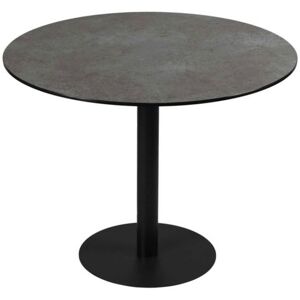ALTOBUY SADA - Table Repas Aspect Céramique Pied Central Anthracite Gris - Publicité ALTOBUY SADA - Table Repas Aspect Céramique Pied Central Anthracite Gris - Publicité