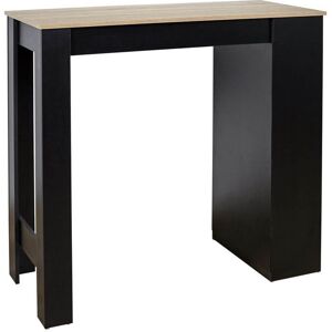 ALTOBUY KANPE - Table de Bar Mange-Debout avec Etagères Noir - Publicité ALTOBUY KANPE - Table de Bar Mange-Debout avec Etagères Noir - Publicité