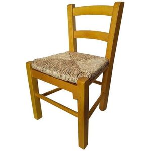 Chaise enfant en bois SEDIOLINA - Jaune - Siège en paille - Hauteur dassise optimale 29cm Jaune - Publicité Chaise enfant en bois SEDIOLINA - Jaune - Siège en paille - Hauteur dassise optimale 29cm Jaune - Publicité