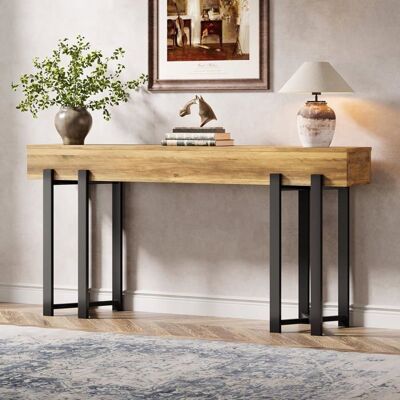 Tribesigns Table Console étroite160×30×80 cmTable Basse Derrière Le Canapé ou Bureau à Domicile avec Structure en MetalMarron Marron - Publicité Tribesigns Table Console étroite160×30×80 cmTable Basse Derrière Le Canapé ou Bureau à Domicile avec Structure en MetalMarron Marron - Publicité