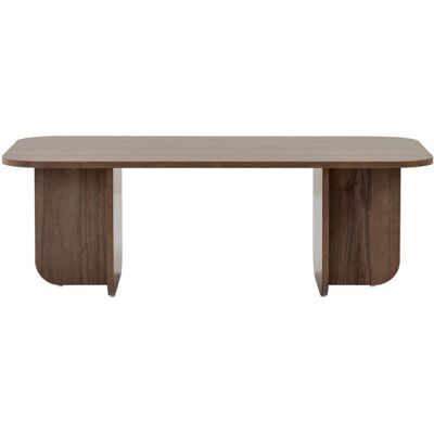 HANAH HOME Table basse en bois Akira 120 x 60 x 41 cm - Noyer Marron - Publicité HANAH HOME Table basse en bois Akira 120 x 60 x 41 cm - Noyer Marron - Publicité