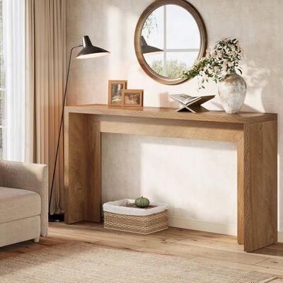 Tribesigns Table Console de 140 cmTable Basse en Bois avec Espace de Rangement Pour EntréeFoyerCouloirSalonChêne Clair Marron - Publicité Tribesigns Table Console de 140 cmTable Basse en Bois avec Espace de Rangement Pour EntréeFoyerCouloirSalonChêne Clair Marron - Publicité